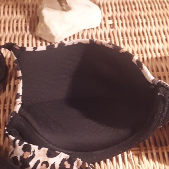 LEOPARD PRINT PUSH UP BRA 34B - Picture 4 of 7